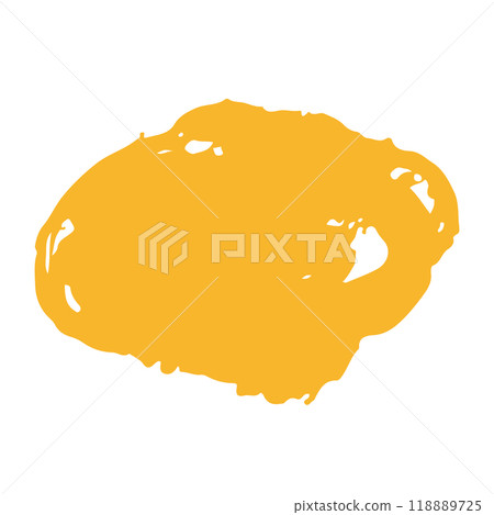 用畫筆8繪製的黃色圓圈 用畫筆8繪製的黃色圓圈 118889725