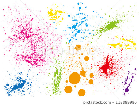 各種彩色水滴的集合 118889986