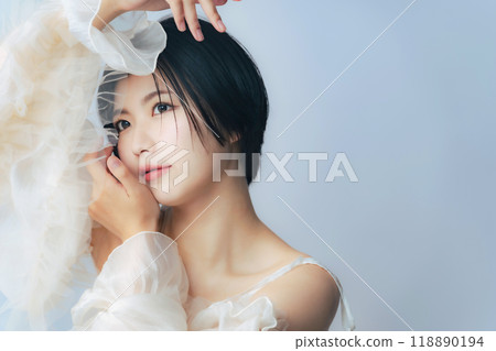 Women's beauty image skin care cosmetics 118890194
