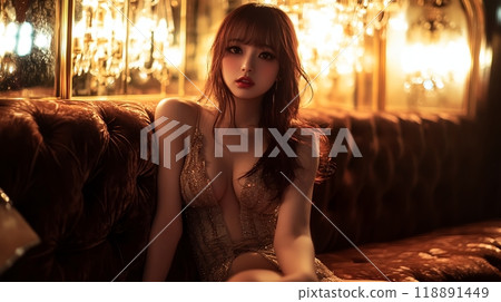 美麗的歌舞俱樂部女孩 AI 生成 118891449