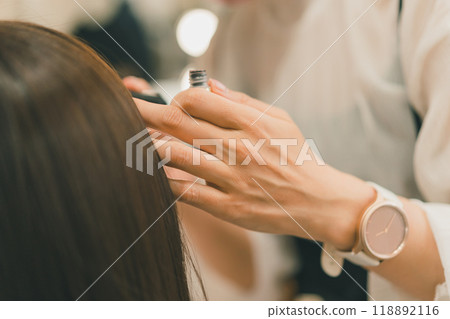 Hair makeup 118892116