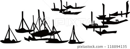 Ukiyo-e Ship No. 18 118894135