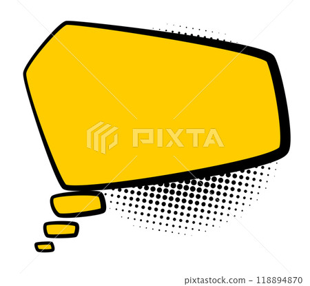 Comics book speech bubbles. Speech balloon or cartoon design element isolated on white background. Vector illustration 118894870