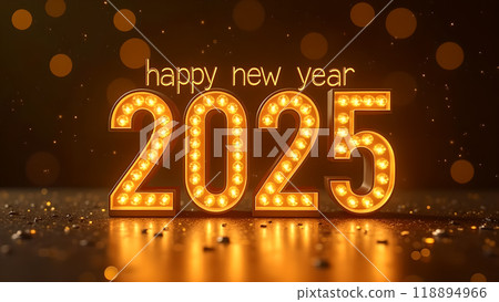 Golden New Year Countdown Clock happy new year 2025 Golden New Year Countdown Clock happy new year 2025 118894966