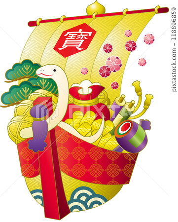 Snake on a Treasure Ship 118896859