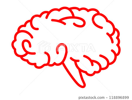 Human brain icon. Creation and idea concept element. Science innovation, machine learning, ai or new technology development. Human brain health startup 118896899