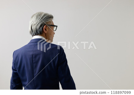 A back view of a businessman A back view of a businessman 118897099