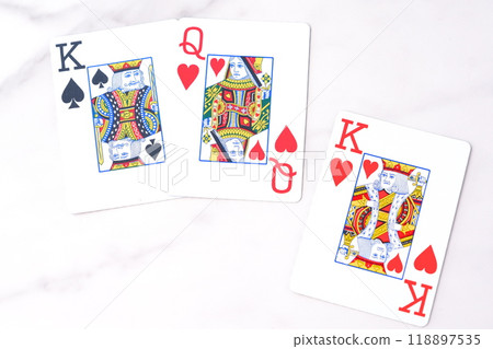 Playing cards (King and Queen cards) 118897535