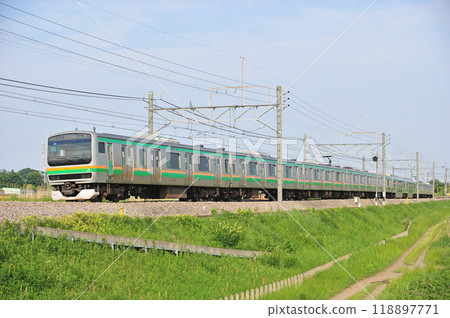 高崎線 岡部本所 JR 東日本 E231 系 1000 系 U515 編組（小山） 118897771