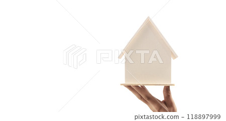 Hands and stock coins and model house ,money saving ,Business idea Hands and stock coins and model house ,money saving ,Business idea 118897999