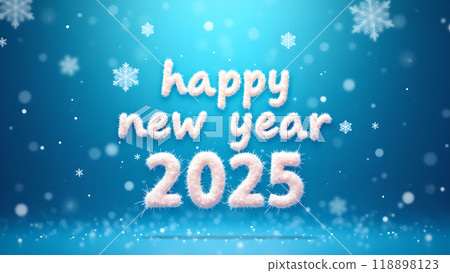 Snowflakes Falling Over a Blue Gradient Background happy new year 2025 Snowflakes Falling Over a Blue Gradient Background happy new year 2025 118898123