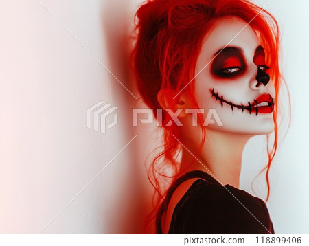 girl in halloween costume 118899406