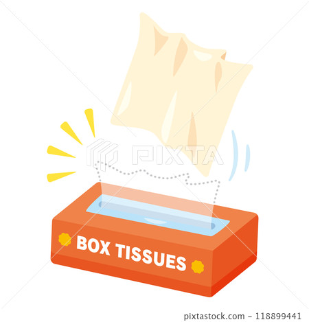 An empty box of tissues 118899441