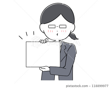 戴翻蓋眼鏡的女辦公室職員 5 戴翻蓋眼鏡的女辦公室職員 5 118899977