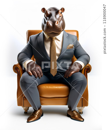 Hippo President(河馬老闆)全身正面全身 118900047