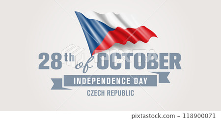 Czech republic happy independence day greeting card, banner vector illustration Czech republic happy independence day greeting card, banner vector illustration 118900071