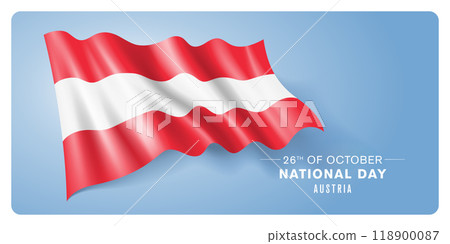 Austria national day vector banner, greeting card Austria national day vector banner, greeting card 118900087