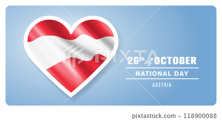 Austria happy national day greeting card, banner vector illustration Austria happy national day greeting card, banner vector illustration 118900088