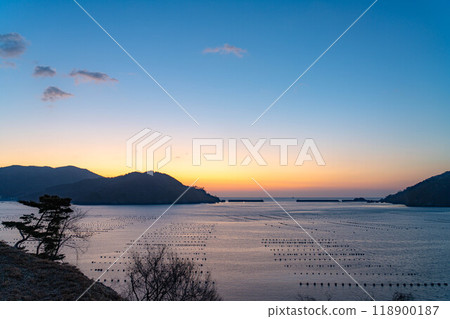 [港口資料] 大船渡灣的日出[岩手縣] 118900187