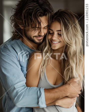 白人情侶擁抱 白人情侶擁抱 118901233