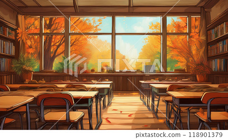 Mysterious classroom (AI generated image) 118901379