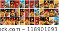 Mega collection of 36 social media story background. used for French fries advertising 118901693