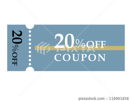 Discount coupon image illustration Discount coupon image illustration 118901856