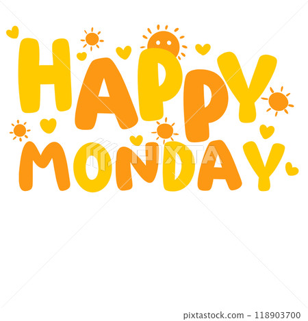 Happy Monday clipart 118903700