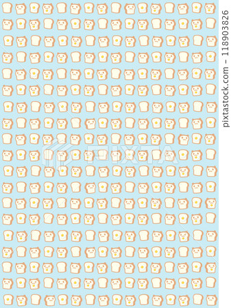 Simple bread & panda pattern fried egg topping, part 3, vertical Simple bread & panda pattern fried egg topping, part 3, vertical 118903826