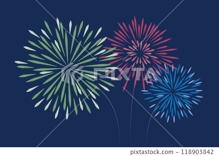 colorful new year fireworks decoration isolated vector illustration colorful new year fireworks decoration isolated vector illustration 118903842