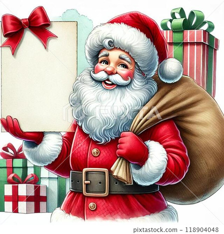 聖誕老人和禮物-有聖誕留言空間 118904048