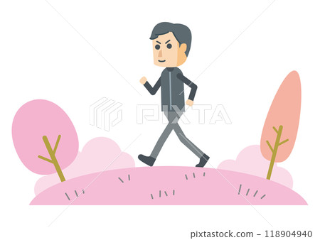 People who walk for health reasons 118904940