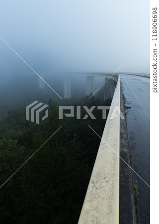 Foggy road Foggy road 118906698