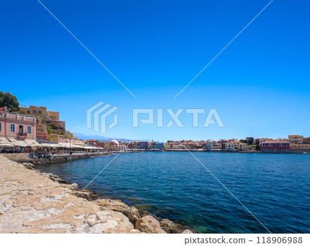 Greek resort bay (Crete, Chania Old Town) 118906988