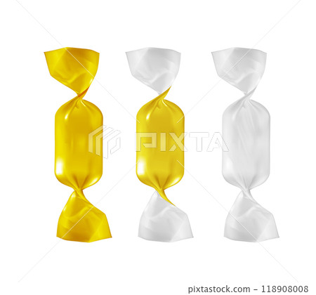 Gold foil food snack pack for candy and other products Gold foil food snack pack for candy and other products 118908008