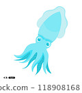 Cute squid illustration 118908168