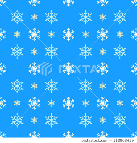 Christmas snowflakes seamless pattern for winter holidays 118908439