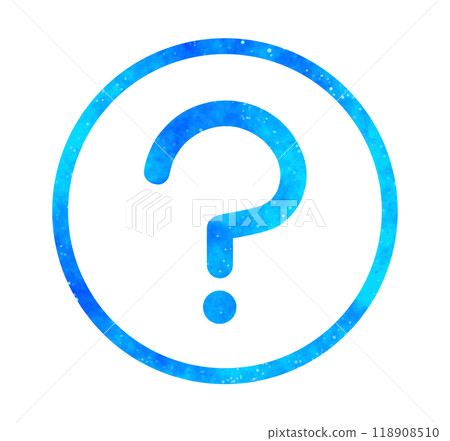 Blue starry sky | Simple question mark Blue starry sky | Simple question mark 118908510