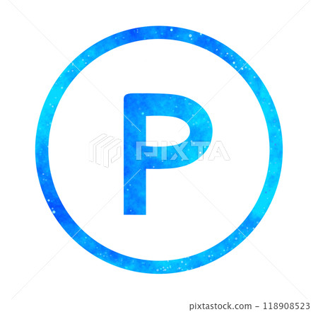 Blue starry sky | Simple P mark Blue starry sky | Simple P mark 118908523