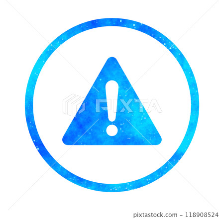 Blue starry sky | Warning mark 118908524