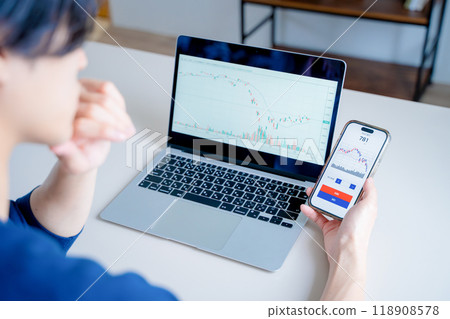 Stock trading image Stock trading image 118908578