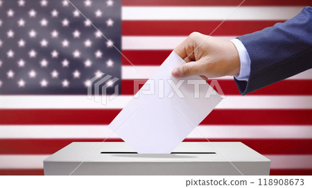 美國總統選舉投票圖片 118908673