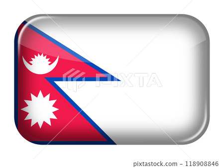 Nepal web icon rectangle button Nepal web icon rectangle button 118908846
