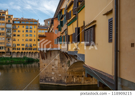 Landscape of Ponte Vecchio And Arno River in Florence, Italy Landscape of Ponte Vecchio And Arno River in Florence, Italy Landscape of Ponte Vecchio And Arno River in Florence, Italy Landscape of Ponte Vecchio And Arno River in Florence, Italy 118909215