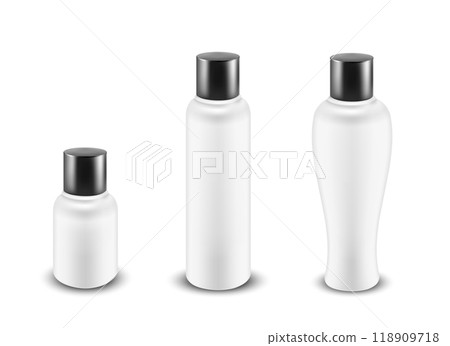 Plastic lotion bottle. Packaging for cosmetics Plastic lotion bottle. Packaging for cosmetics 118909718