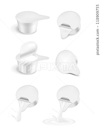 Single serve cup for dairy creamer 118909755