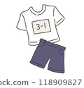 Illustration of gym clothes 118909827