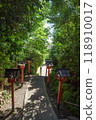Kyoto Arashiyama: Approach to Ichinotani Munakata Shrine 118910017