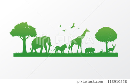 World Wildlife and animals day. 118910258