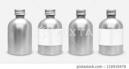 Metal bottle with lid Metal bottle with lid 118910478